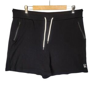 Roanhorse 100% Merino Wool Athletic Shorts Black Men's XXL Zipper Pockets